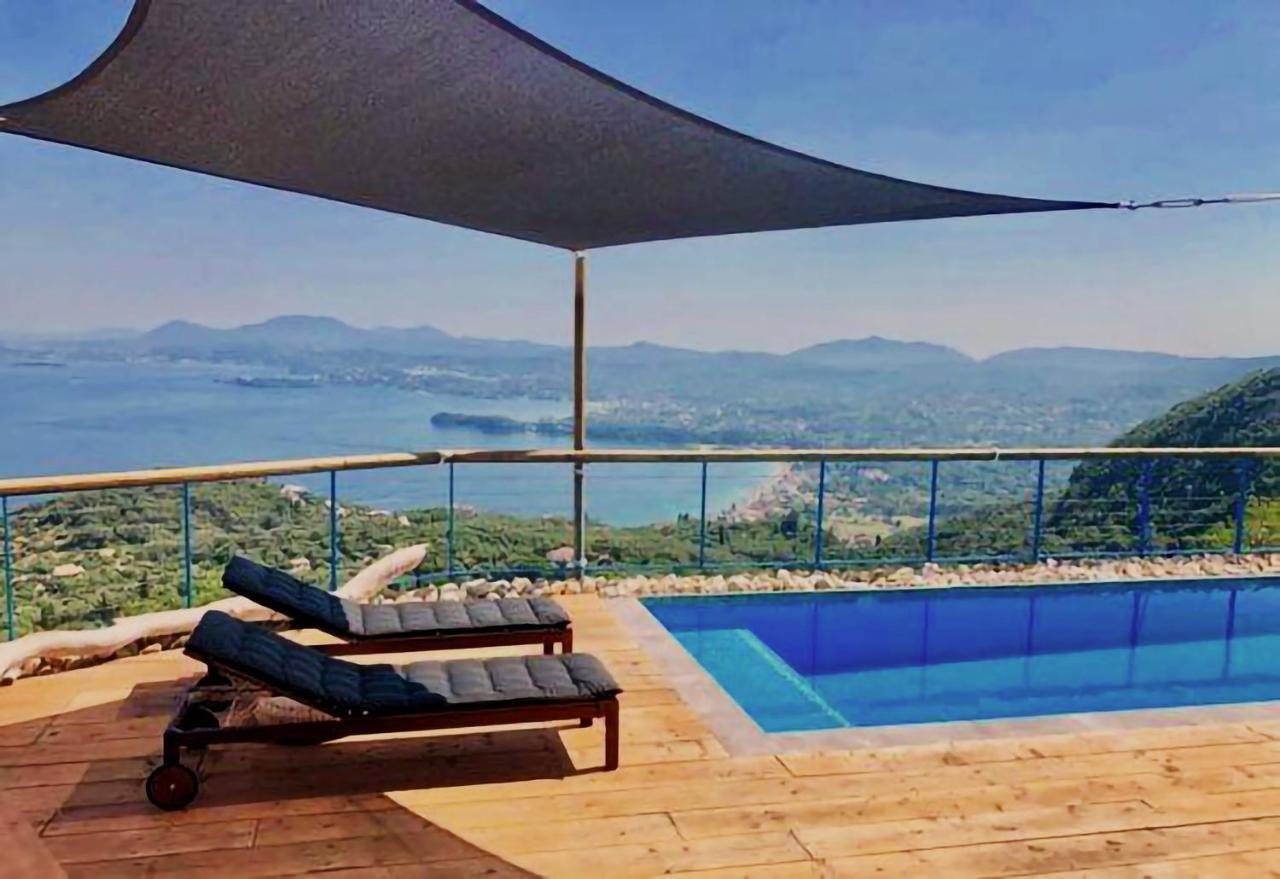 House Sienna Of Villa Intaba Best Views Corfiot Riviera Corfu Island Greece Contemporary Design Pool With Spectacular Sea Views Close To Ipsos Beach Pyrgi  Екстериор снимка